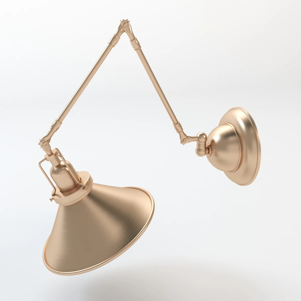 Detail Reed Swing Arm Wall Sconce 3D Model_01